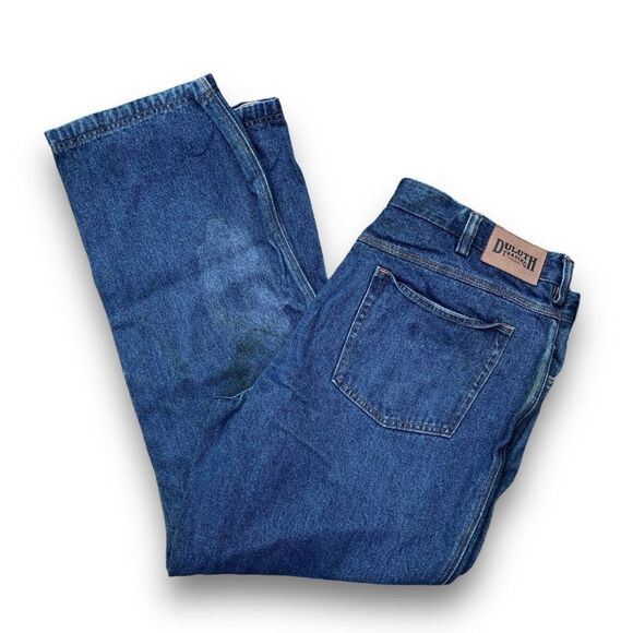 Duluth Trading Co. 100% Cotton Denim Jeans with Stains Men’s 40 x 32 - Picture 10 of 13